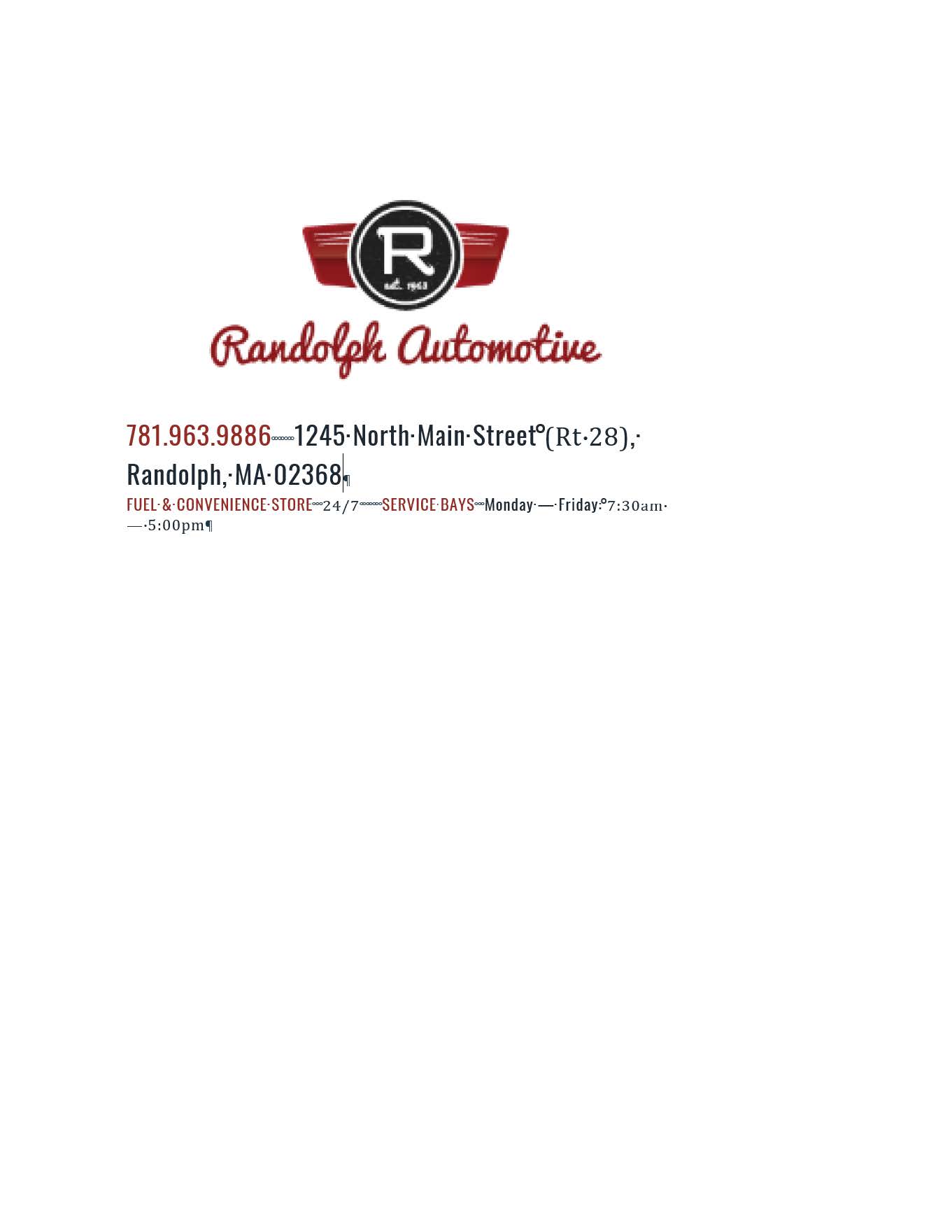 Randolph Automotive